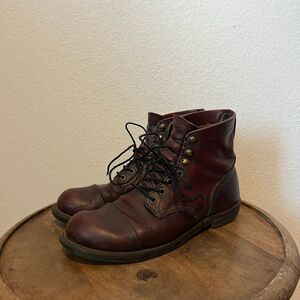 Red Wing Shoes Oxblood Leather Iron Ranger 8119 Boots Men's Size 7.5